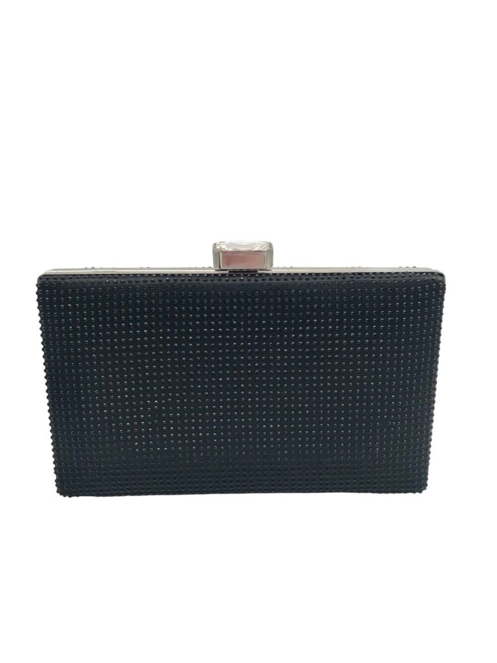 Nina Black Rhinestone Evening Clutch